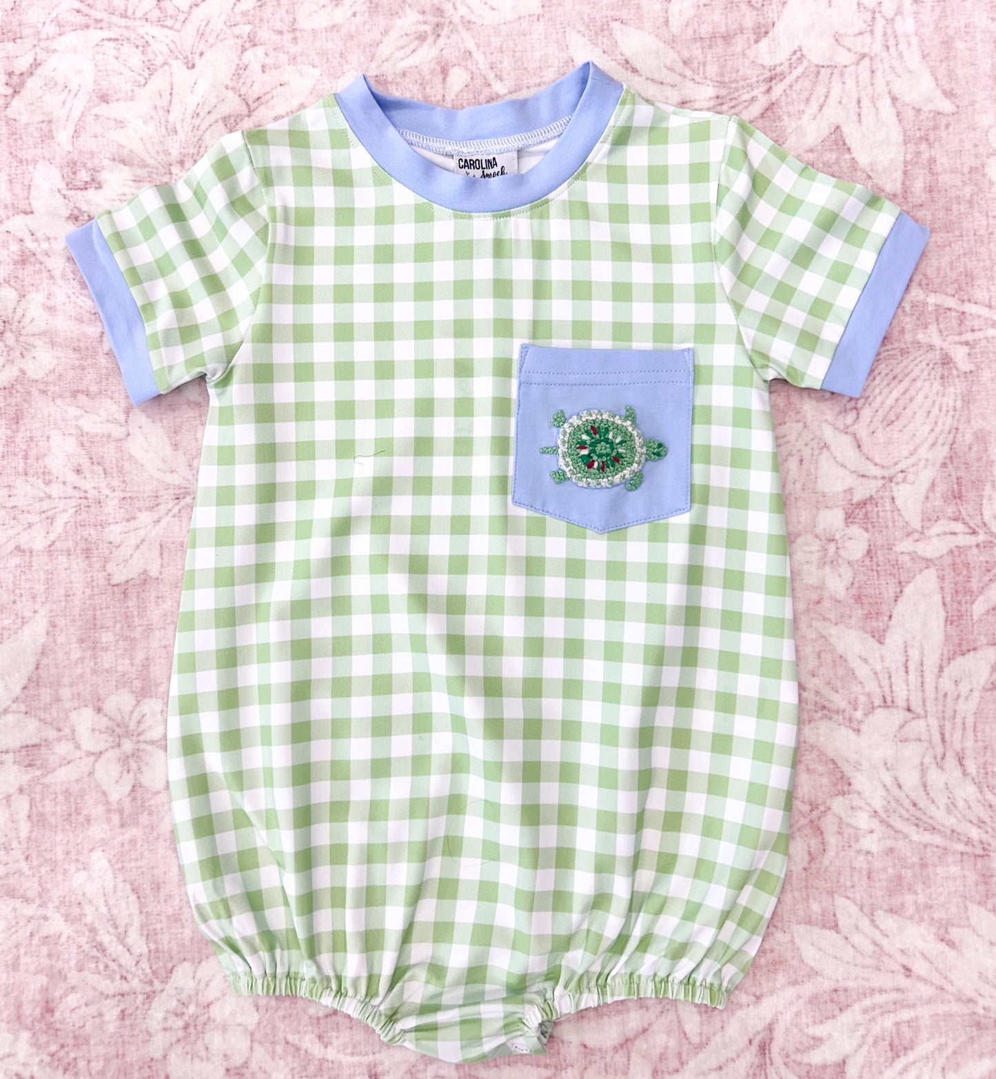 BOYS FRENCH KNOT SEA TURTLES BUBBLE
