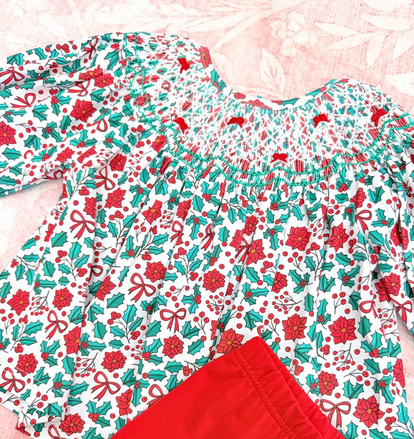 PRETTY POINSETTIAS BLOOMER SET