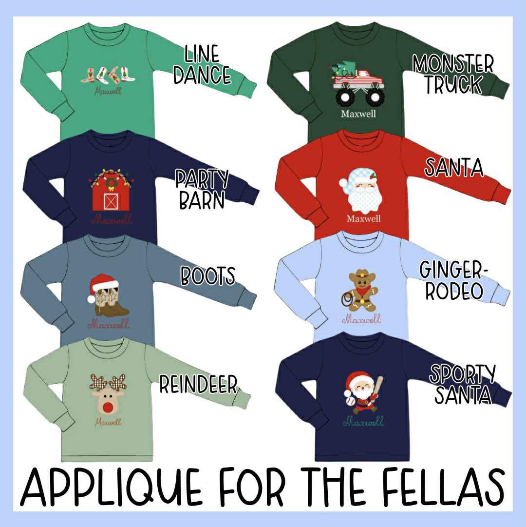 APPLIQUE FOR THE FELLAS PARTY BARN SHIRT