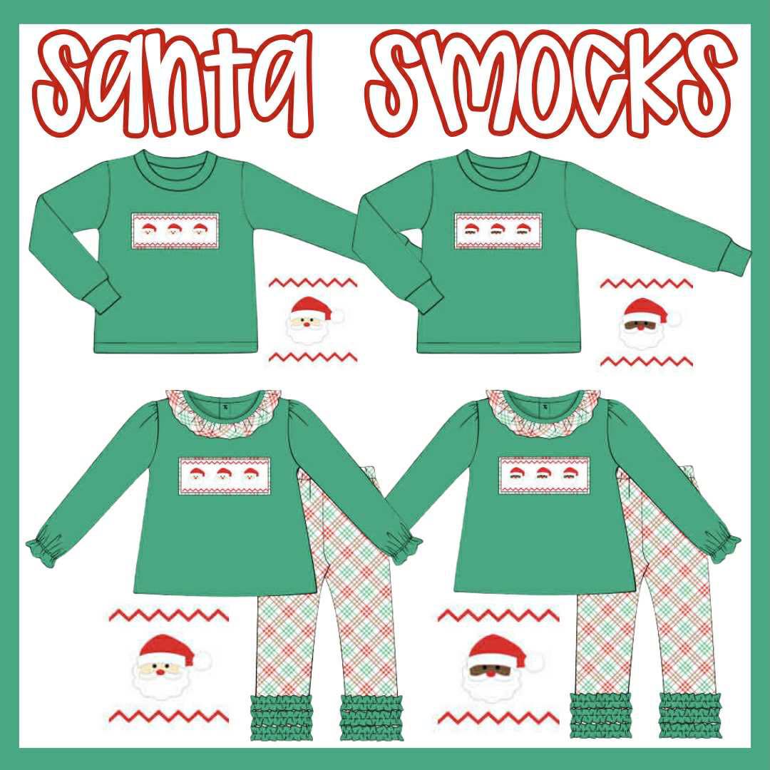 SANTA SMOCKS BOY SHIRT ONLY