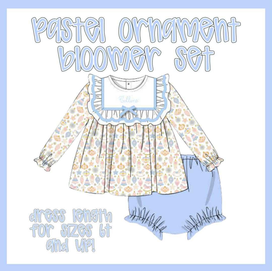 PASTEL ORNAMENT BLOOMER SET