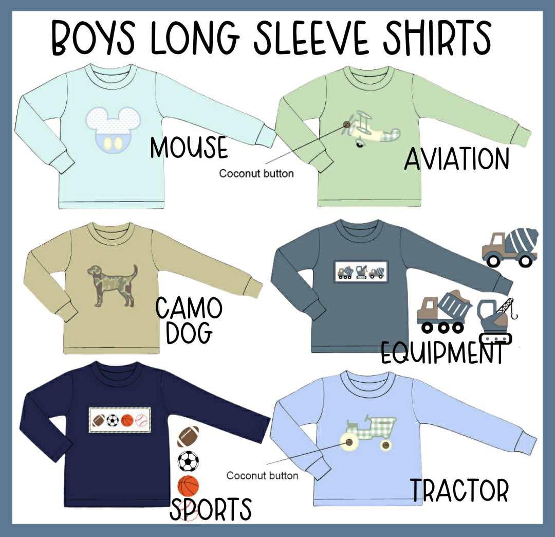 LONG SLEEVE TRACTOR BOY SHIRT