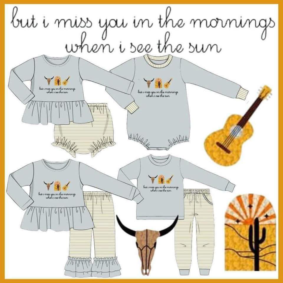 MISS YOU IN THE MORNINGS BLOOMER SET