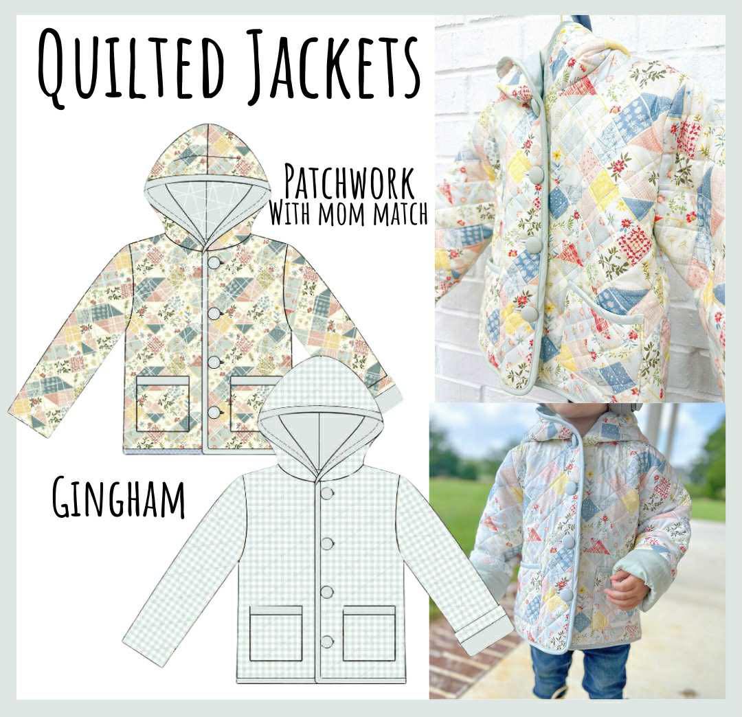 BOYS GINGHAM QUILTED JACKET