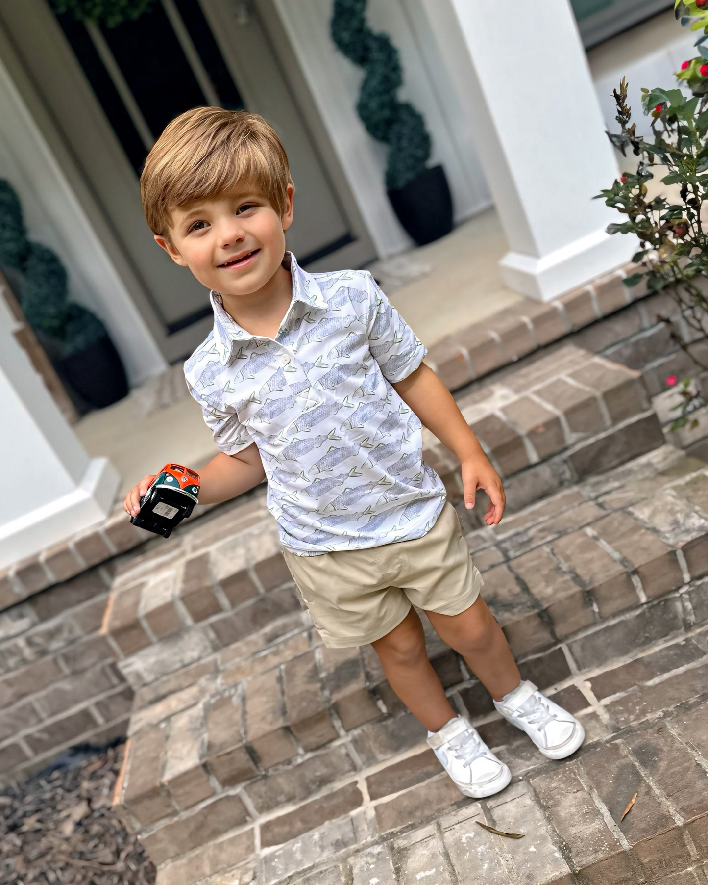 SUMMER OF FISHING BOY POLO