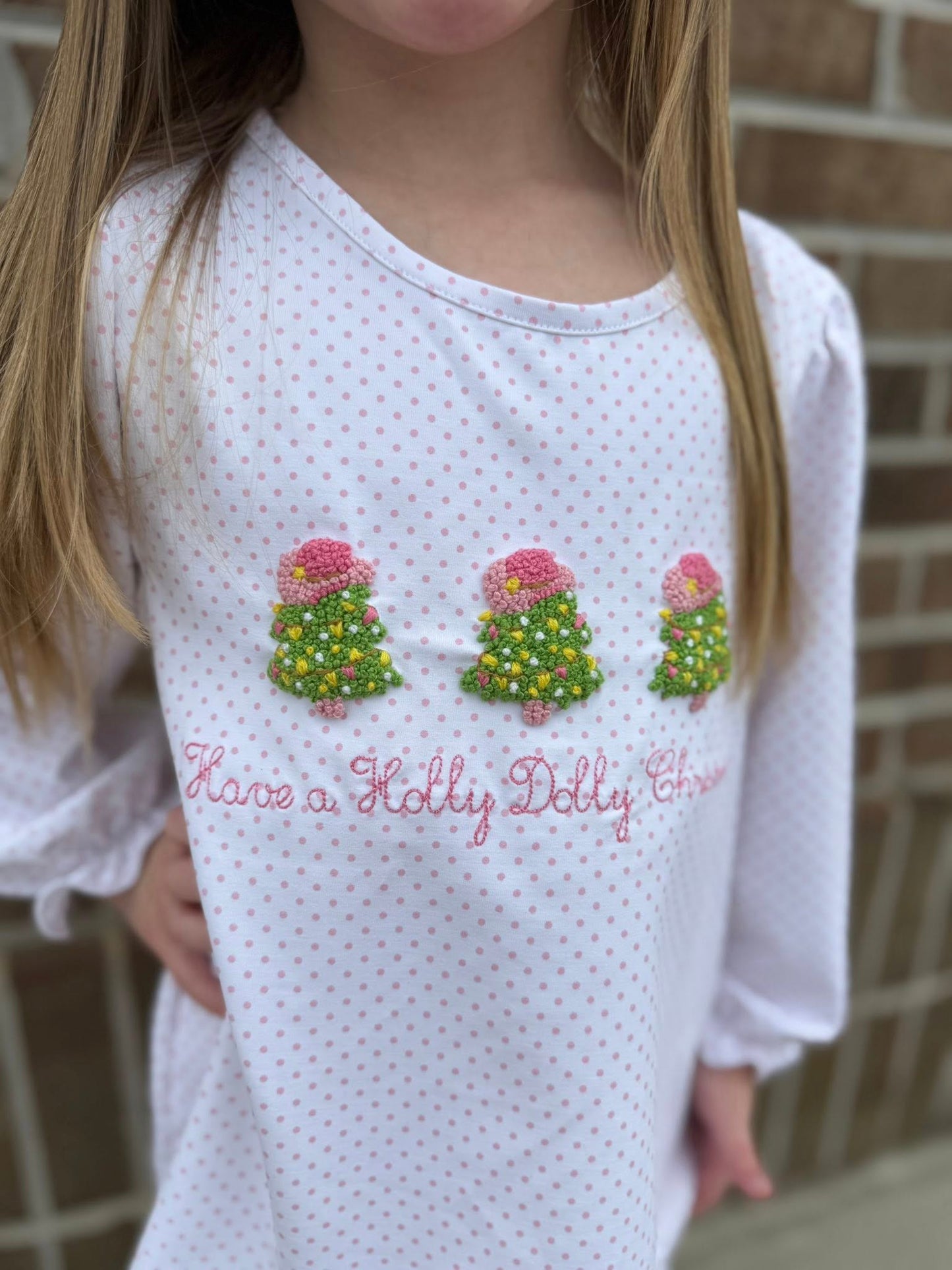 HOLLY DOLLY CHRISTMAS GIRL PANT SET