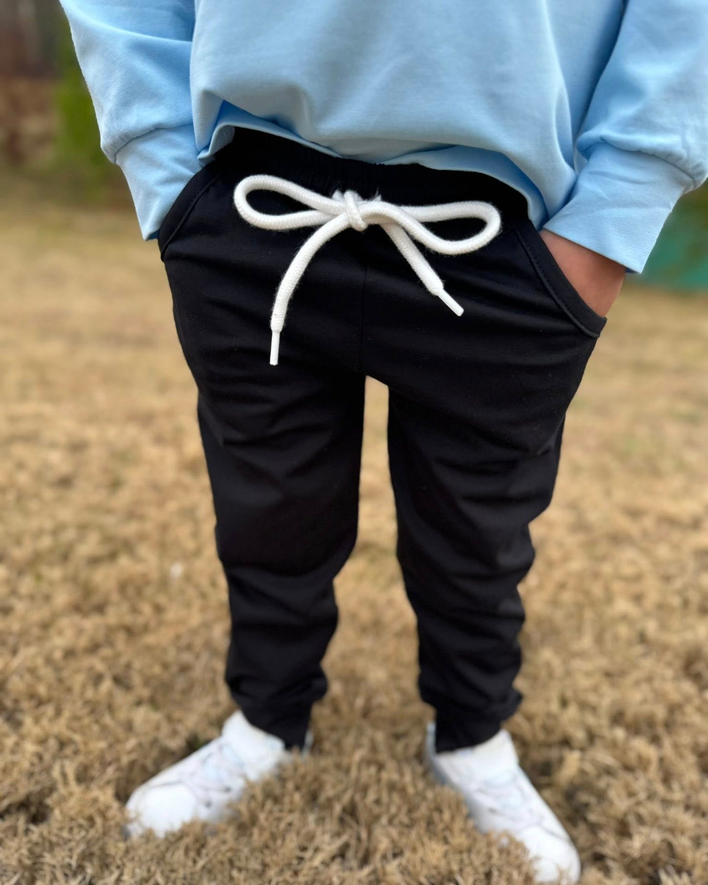 BOYS BLACK JOGGERS