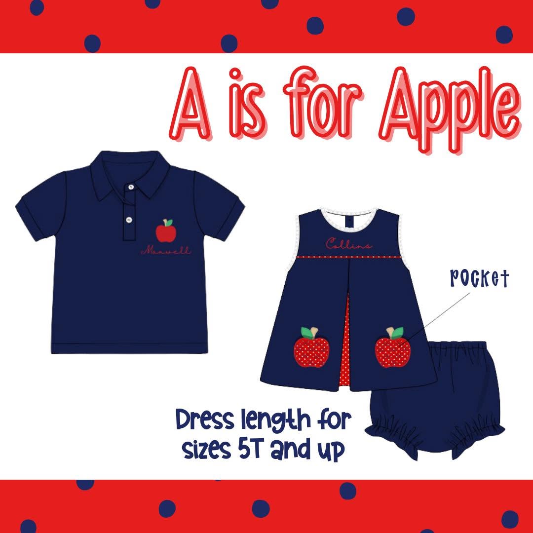 BOY A IS FOR APPLE POLO