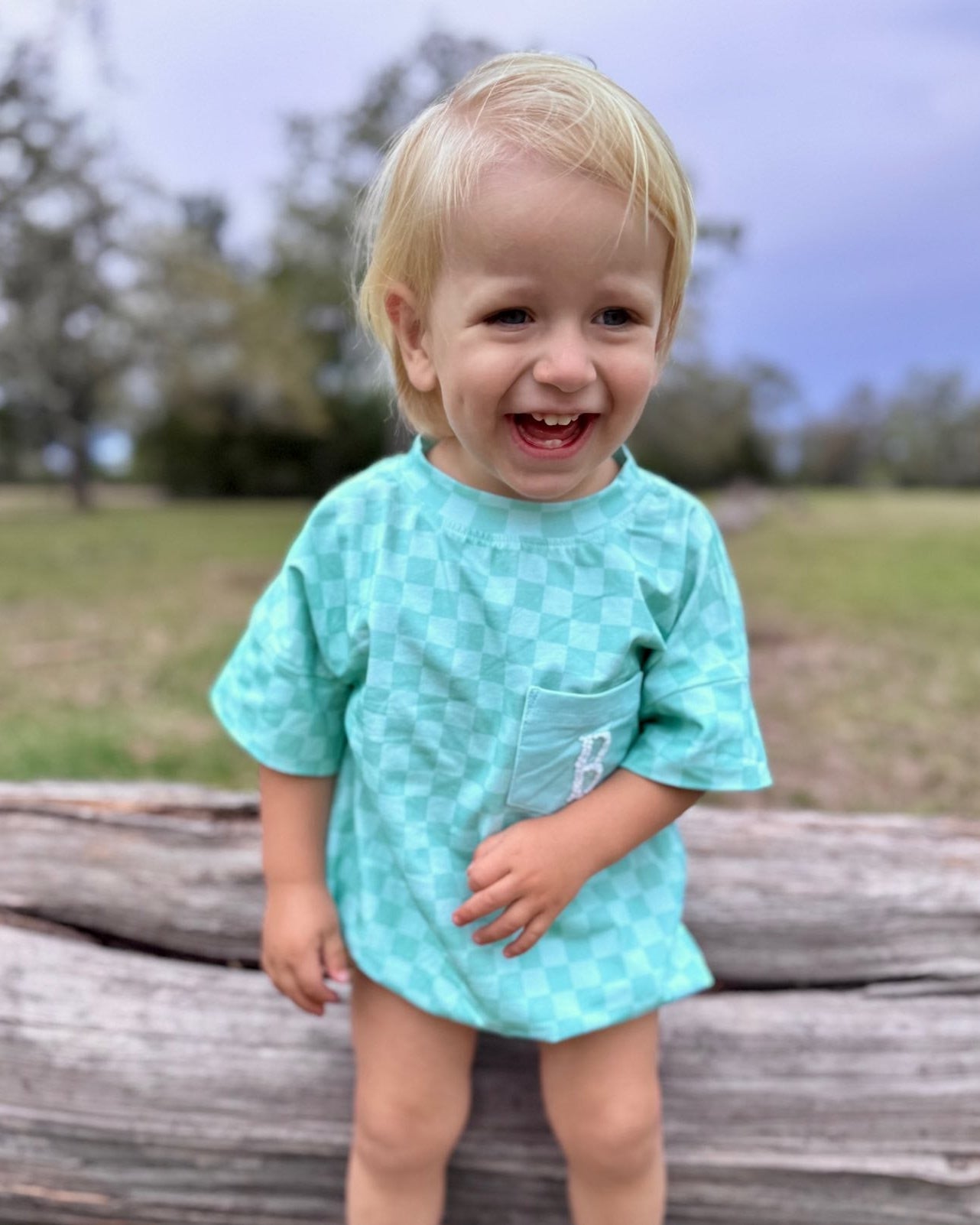 SPRING CASUAL BOY CHECKER BUBBLE