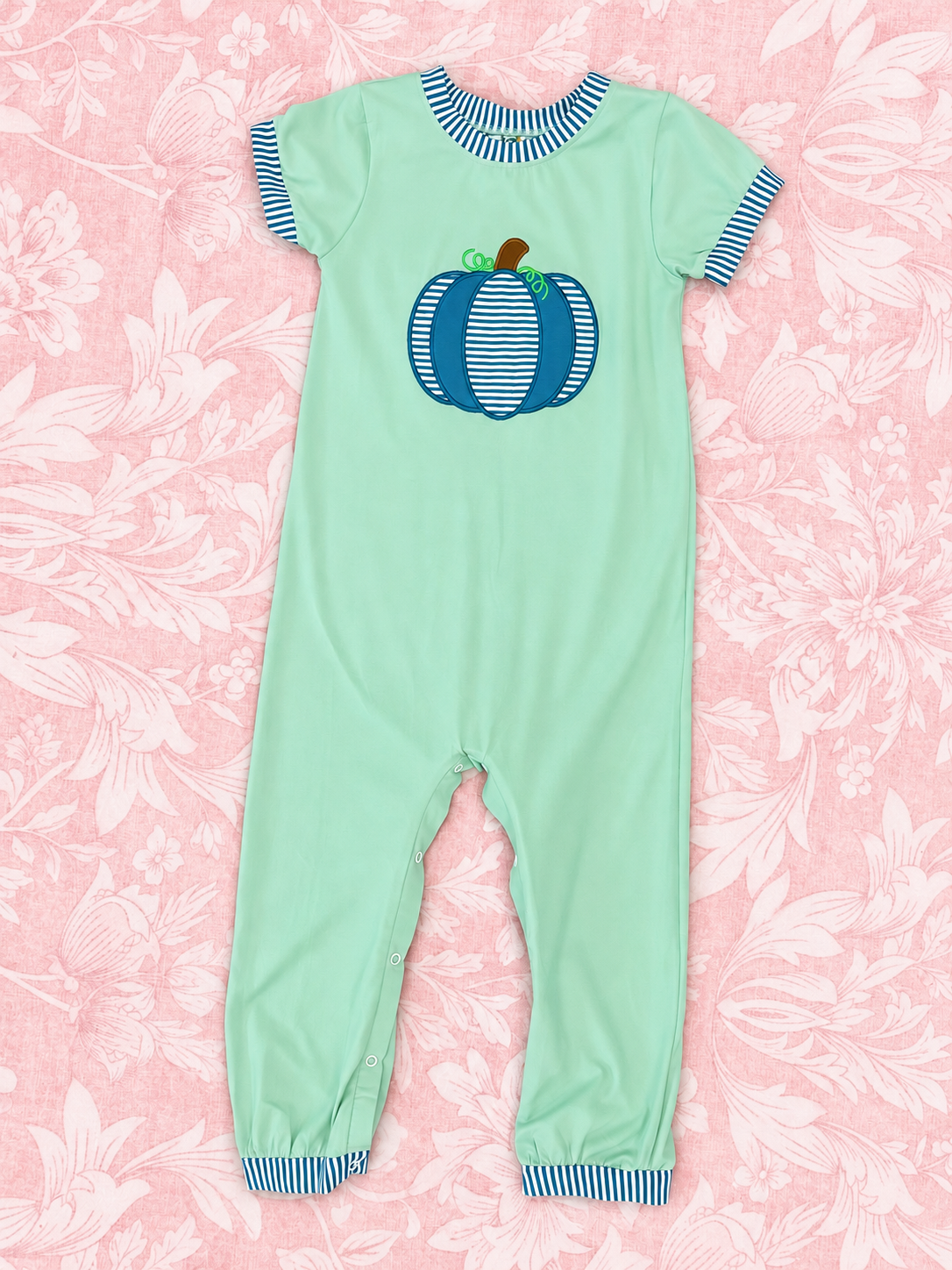 BOY PUMPKIN APPLIQUE ROMPER