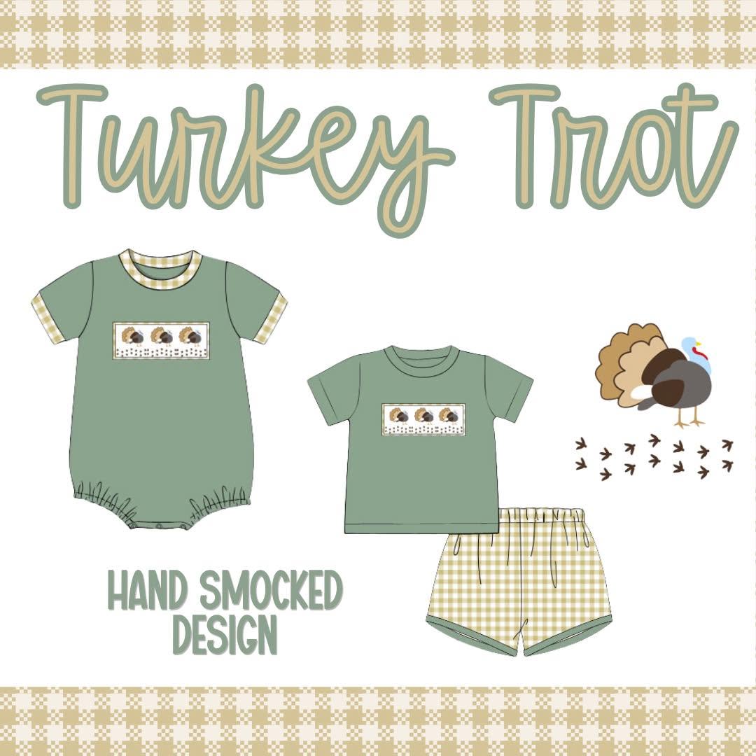 TURKEY TROT BOY SHORT SET