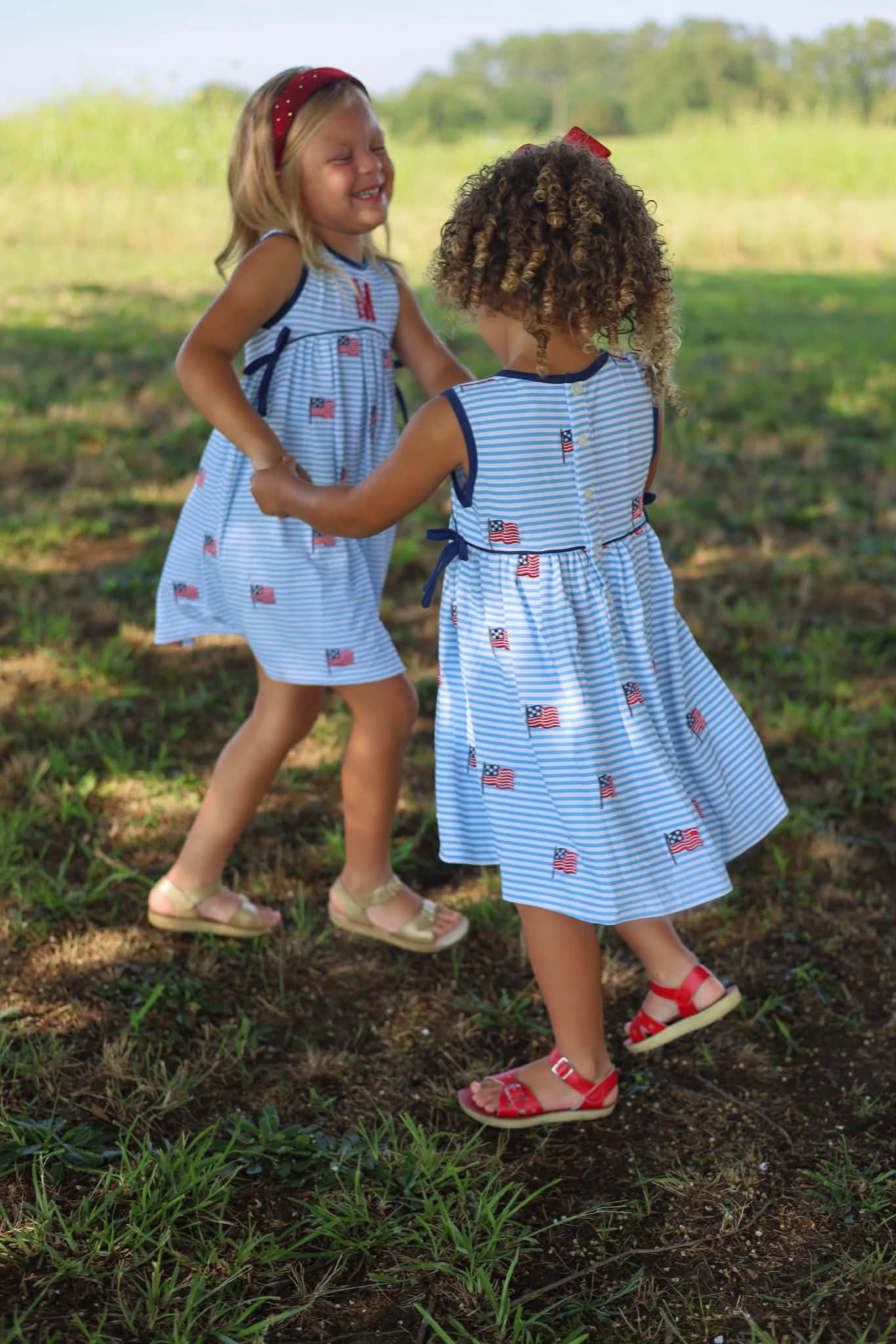 GIRLS LET FREEDOM RING DRESS