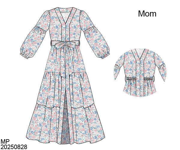 PICCADILLY FLORAL MOM MAXI DRESS