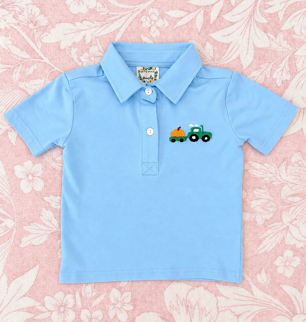 BOY PIMA COTTON TRACTOR POLO