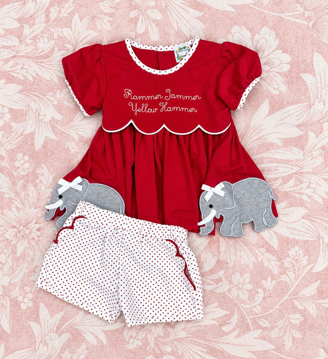 GIRL RAMMER JAMMER SHORTIE SET