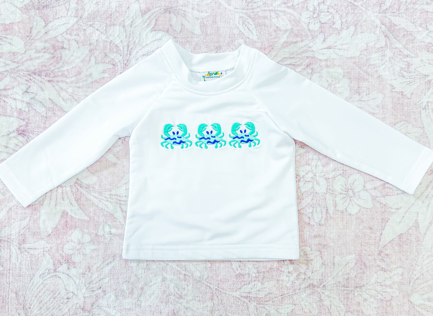 BLUE CRAB SWIM BOY RASHGUARD