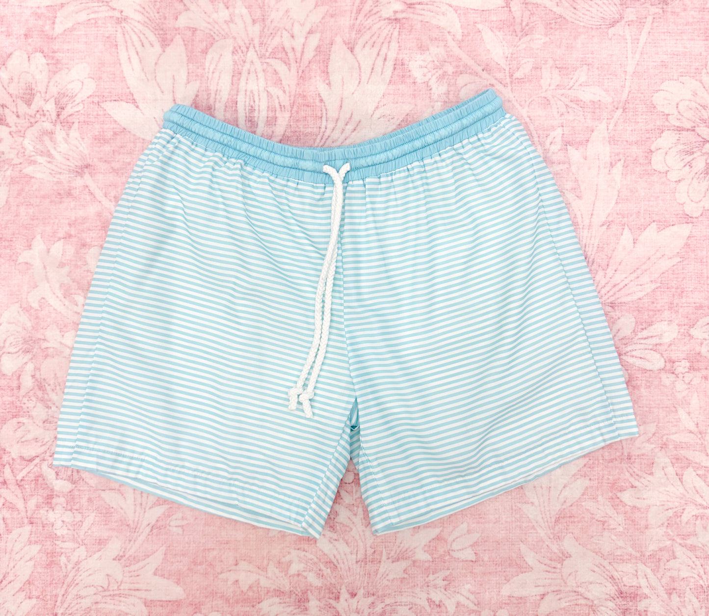 DAD STRIPED SWIM TRUNKS