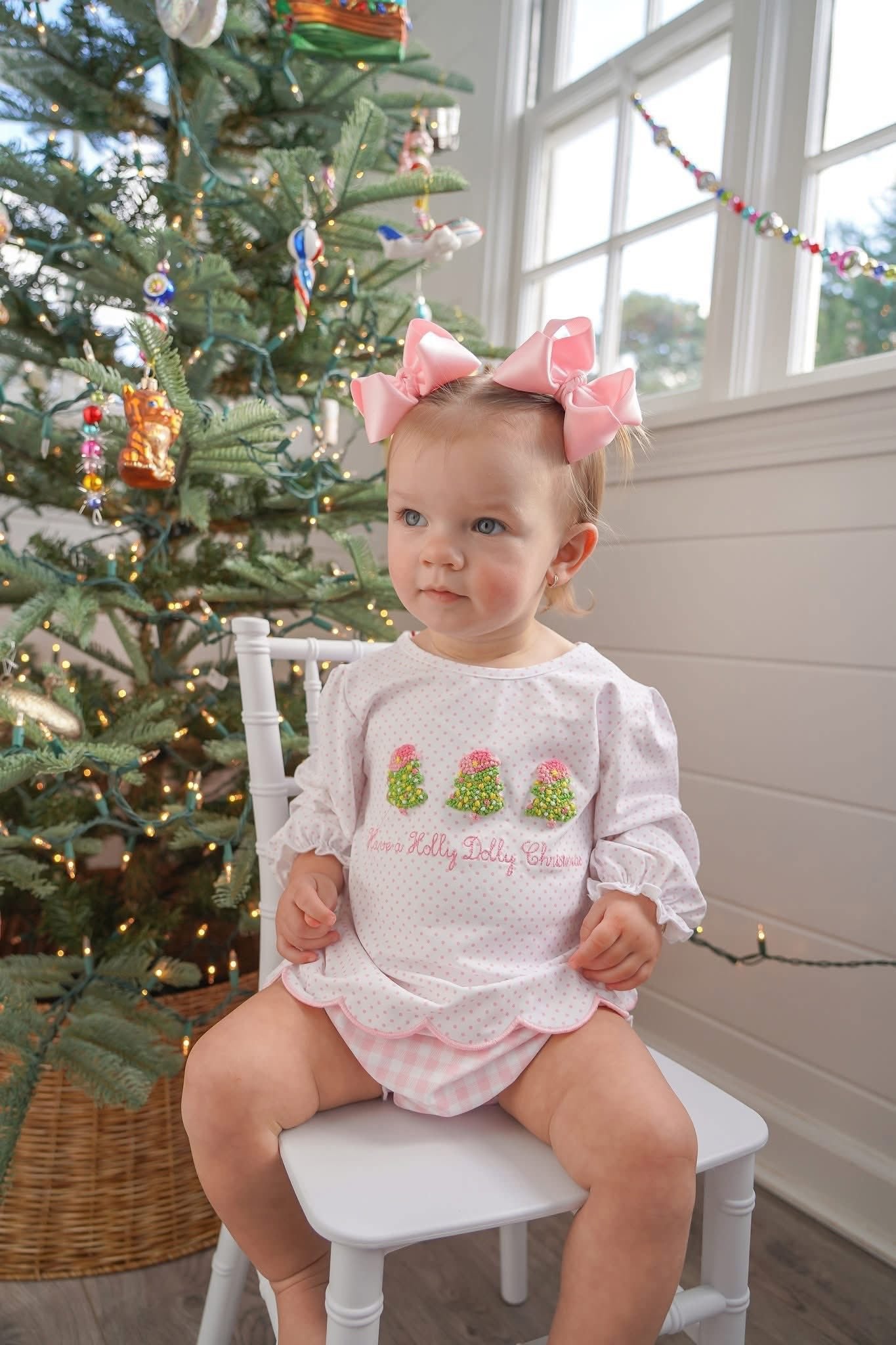 HOLLY DOLLY CHRISTMAS BLOOMER SET