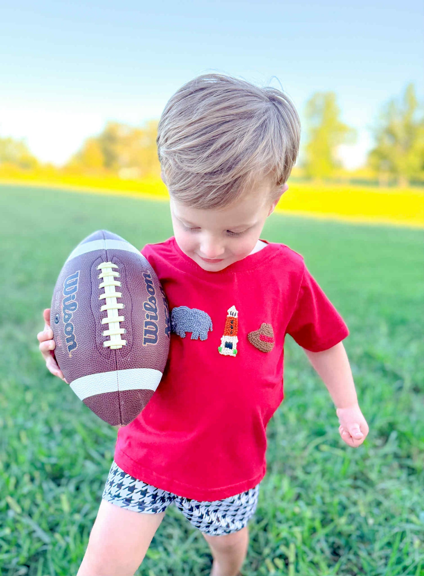 FRENCH KNOT DENNY CHIMES BOY SHORT SET