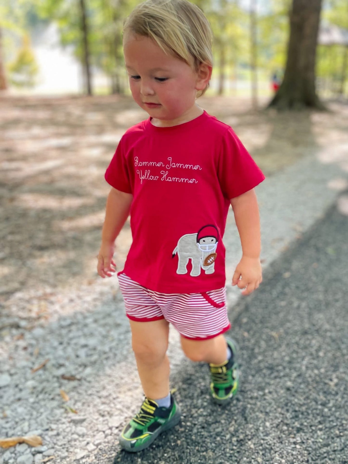 TITLE TOWN APPLIQUE BOY SHORT SET