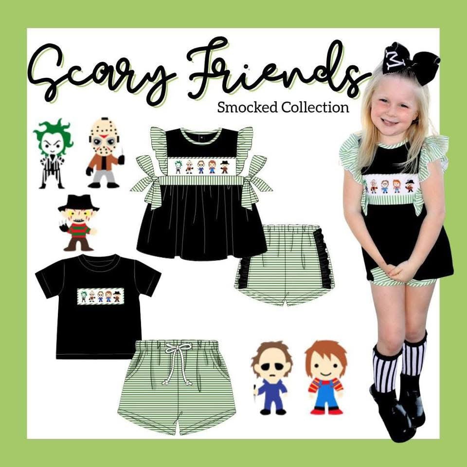 WS PO87: Scary Friends Smocked Collection