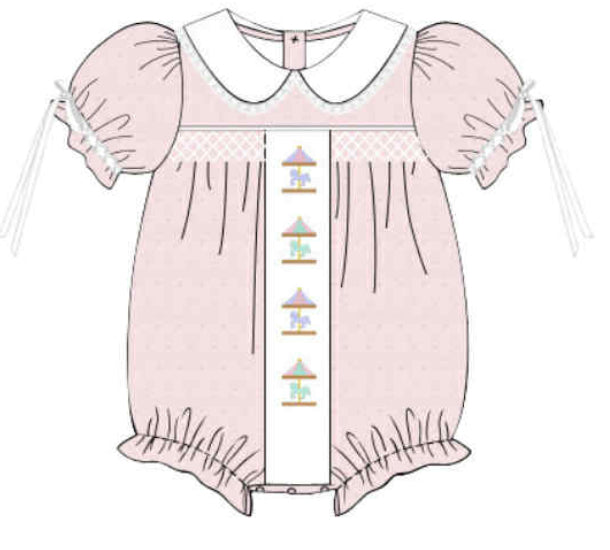 WS PO82: Girls Carousel Ride Bubble