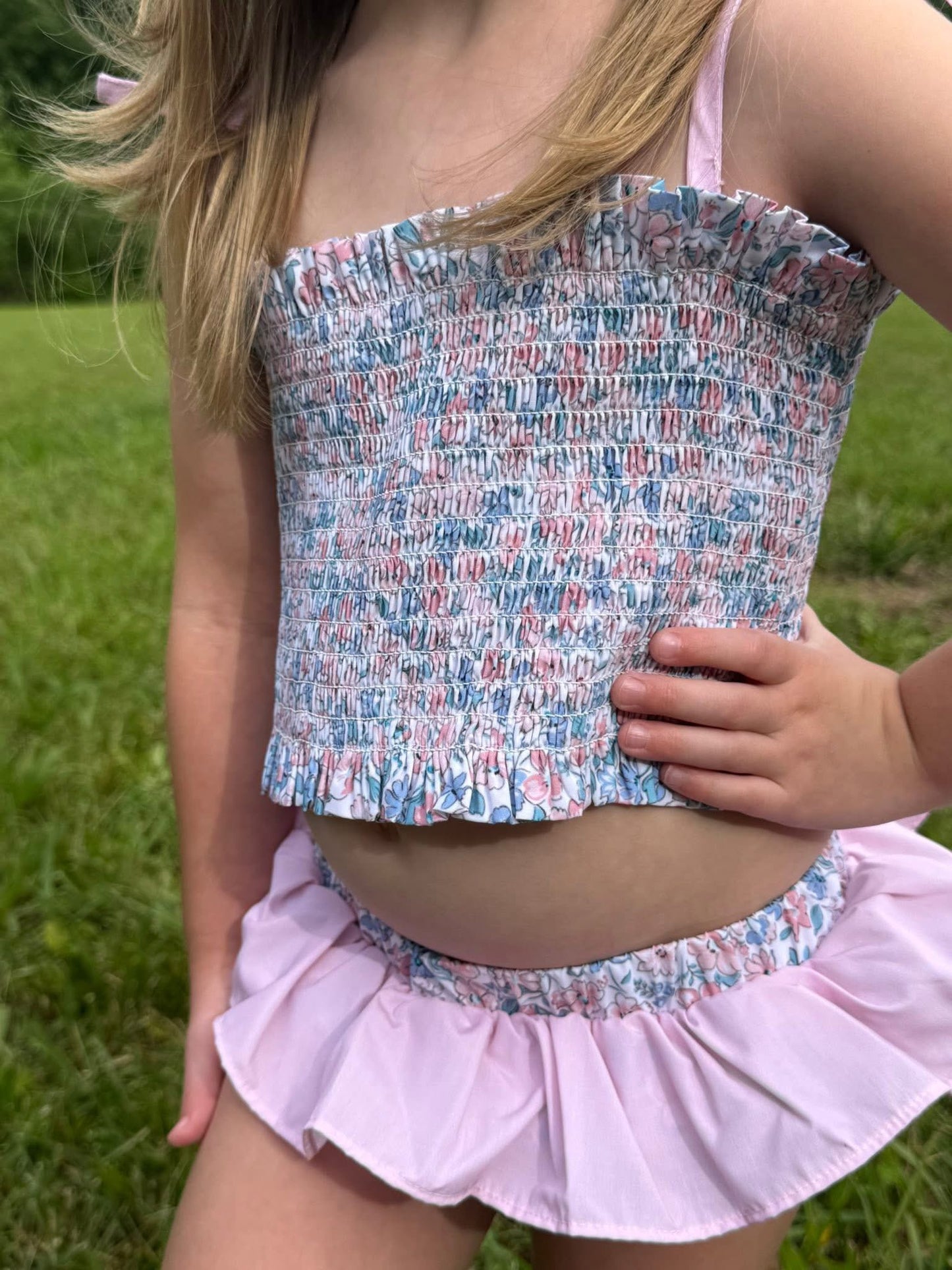 PICCADILLY PLAID SWIM GIRL 2PC