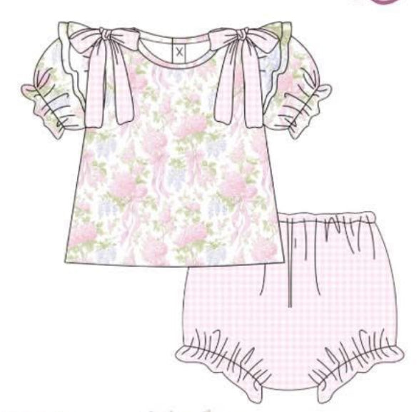 WS Black Friday: Girls Olivia Hydrangea Bloomer Set