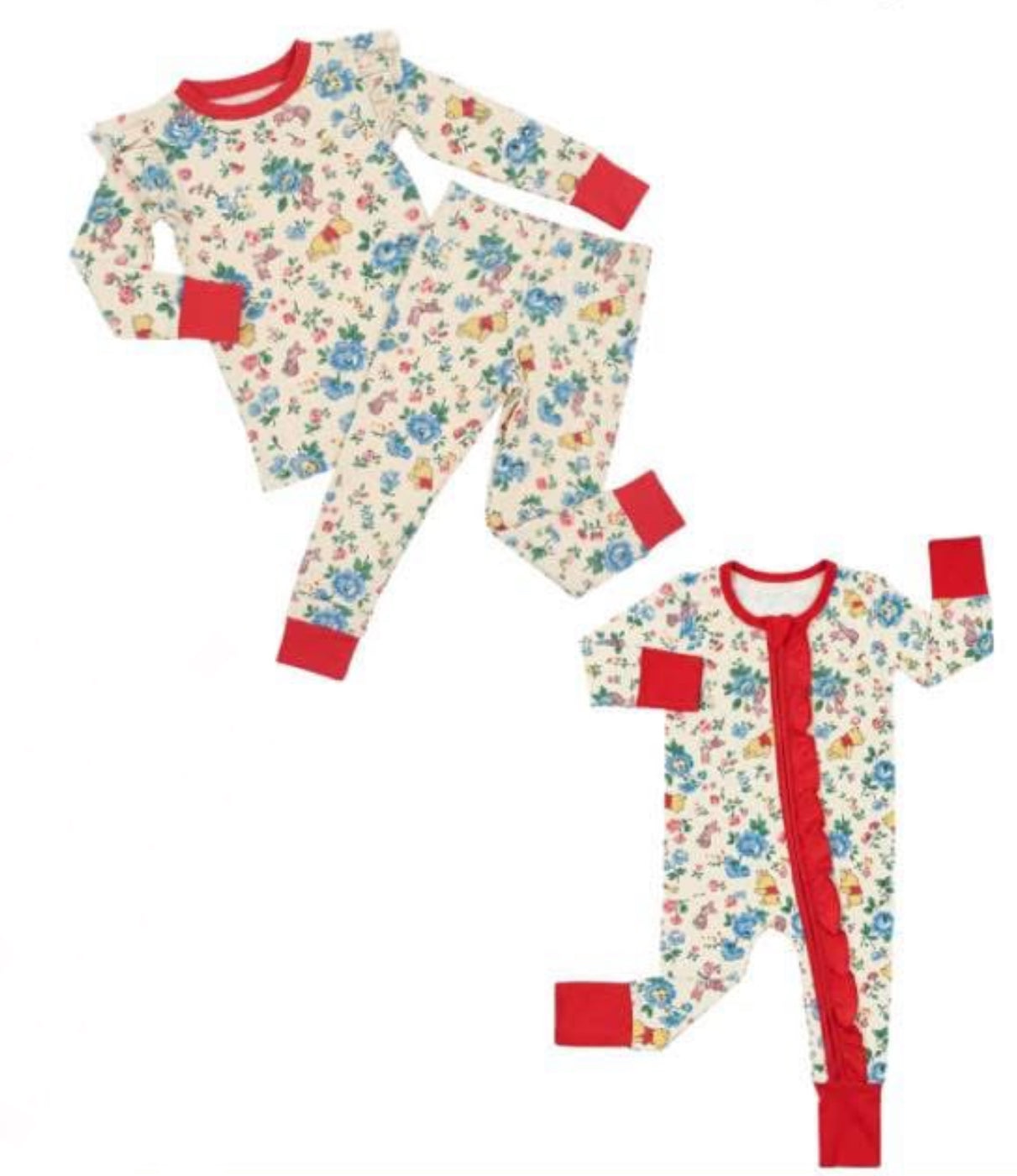 WS Black Friday: Floral Pooh & Friends Bamboo Pajamas