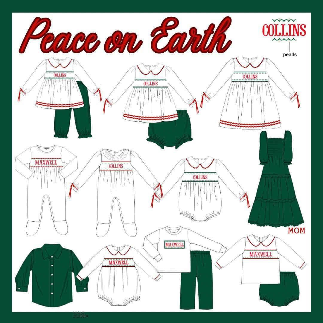 PEACE ON EARTH DAD SHIRT