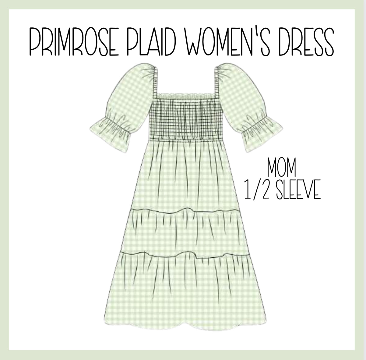 WOMENS PRIMROSE PLAID DRESS