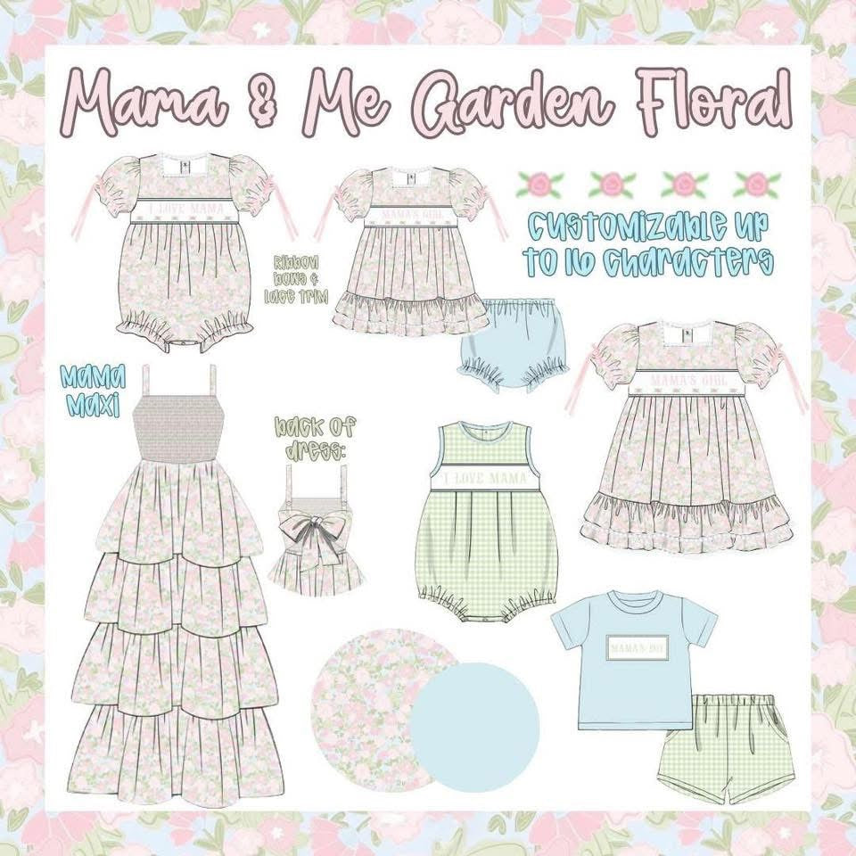 WS PO83: Mama & Me Garden Floral Smocks