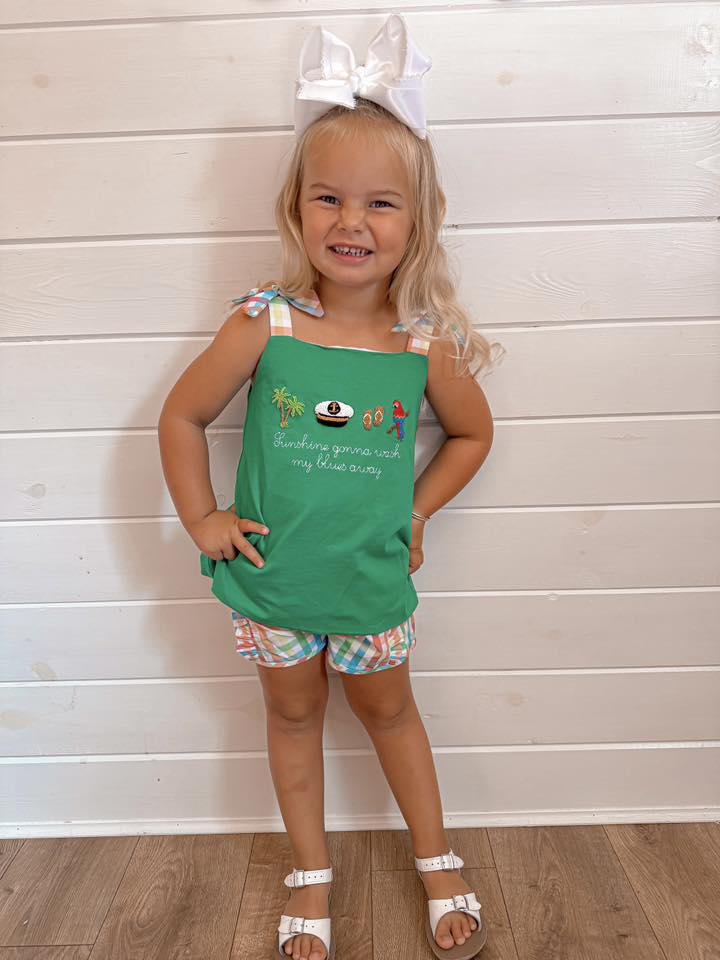CHEESEBURGER IN PARADISE GIRL SHORT SET