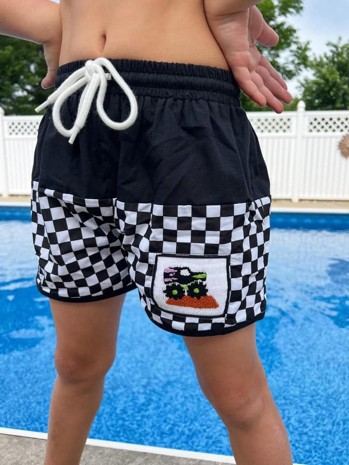 MONSTER JAM SWIM BOY TRUNKS