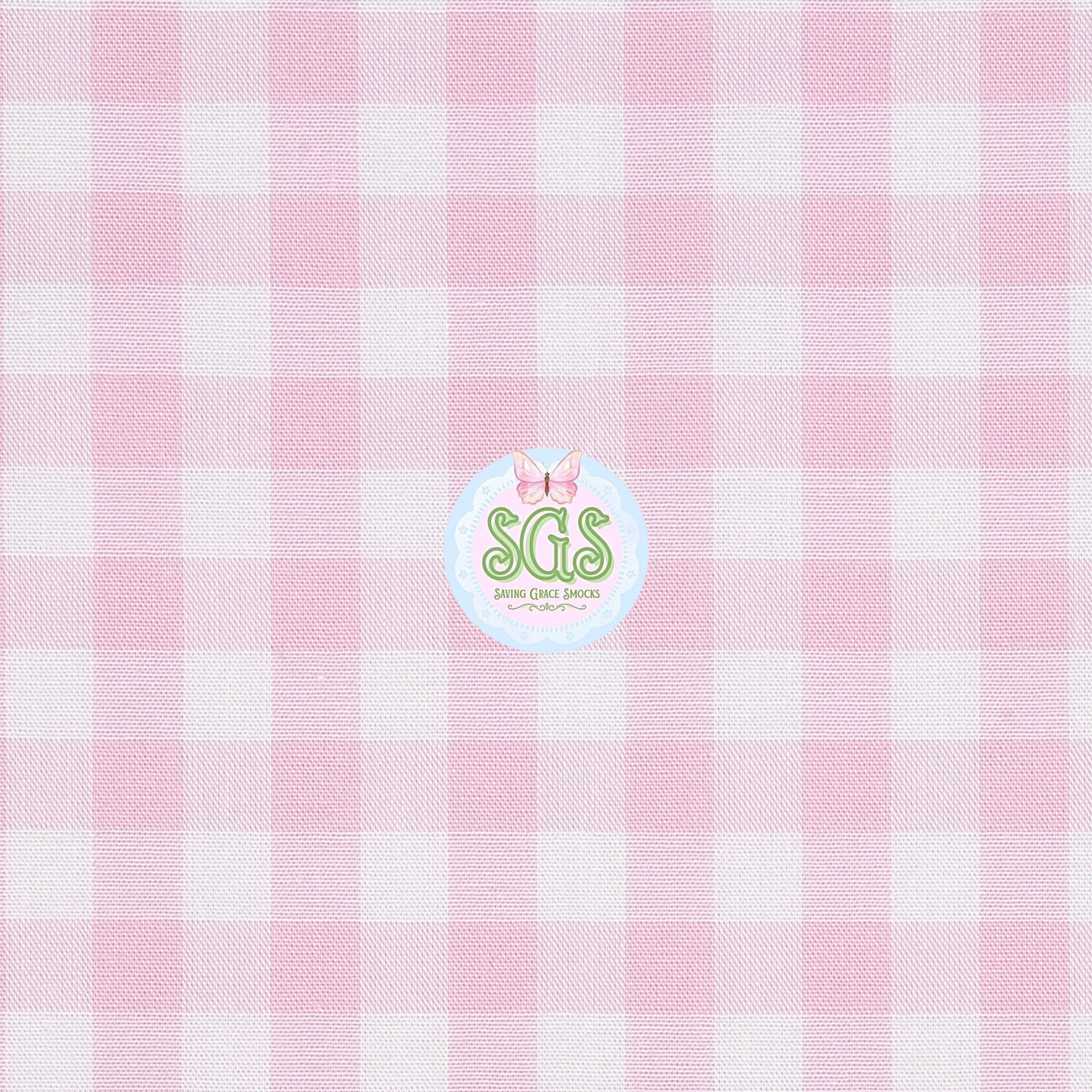 GIRLS PINK GINGHAM SCALLOP BUBBLE