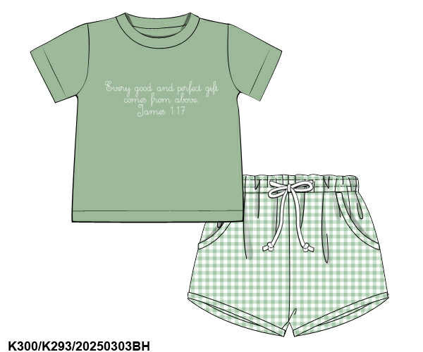 WS PO82: Boys James 1:17 Short Set