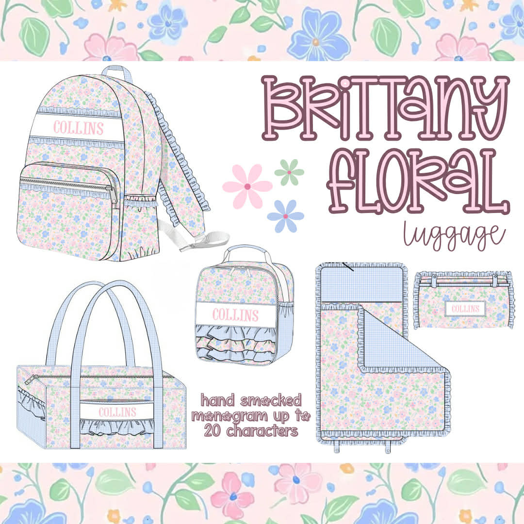 WS PO85: Brittany Floral Luggage