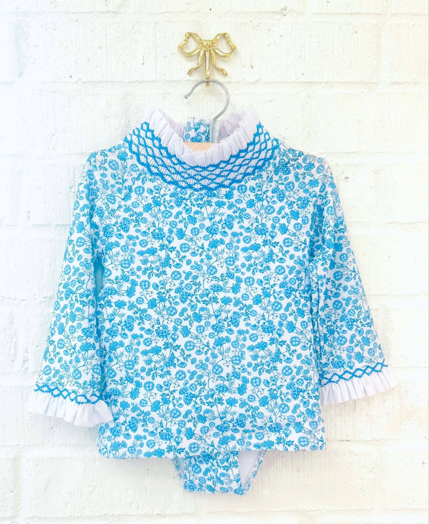 BLUE BOTANICAL FAMILY SWIM GIRL 2PC