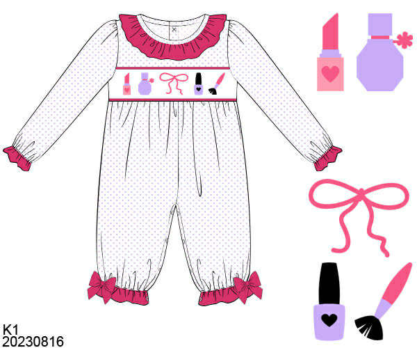 WS PO80: Girls Girl Thing Romper