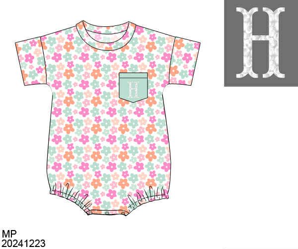WS PO82: Girls Spring Casual Bubble
