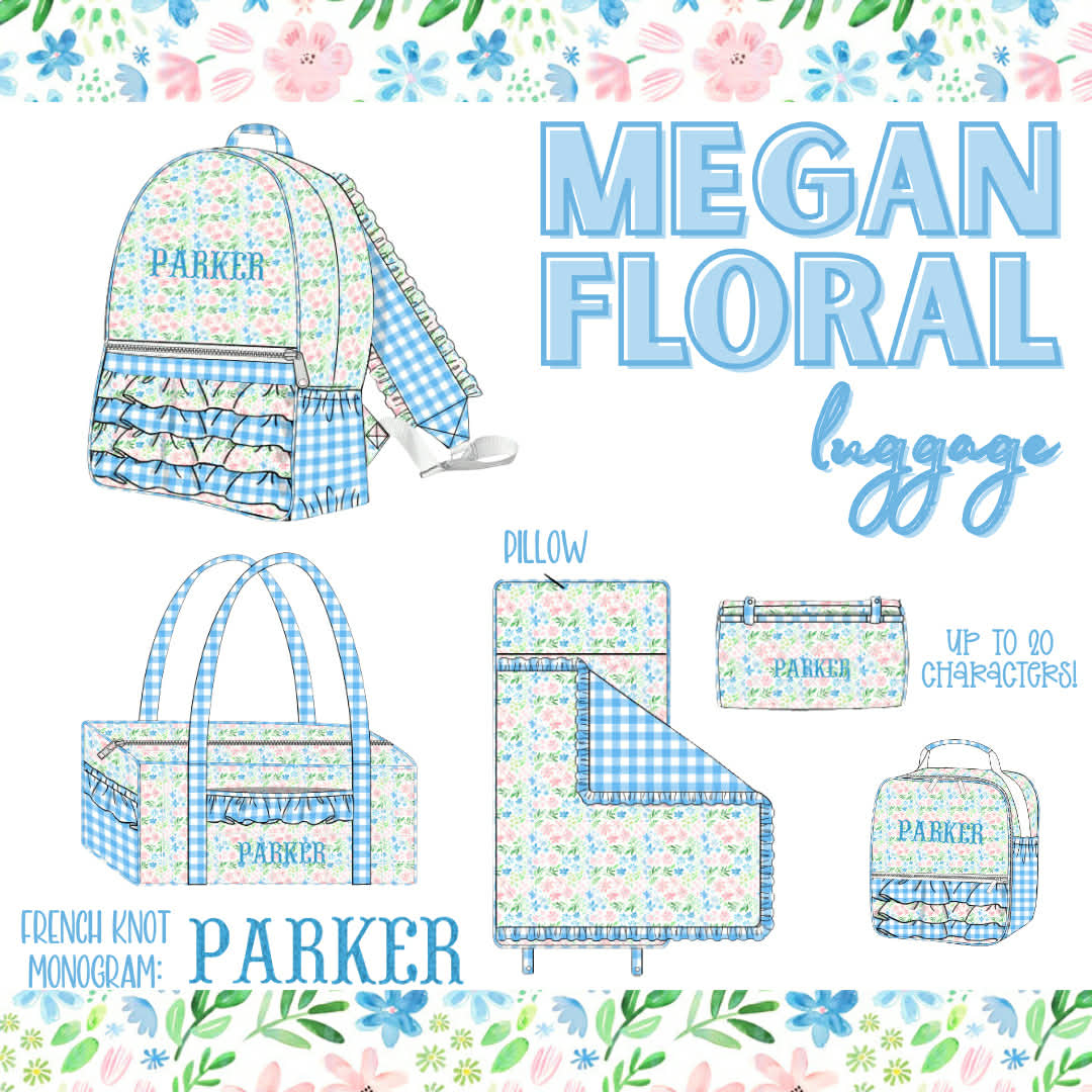 WS PO85: Megan Floral Luggage
