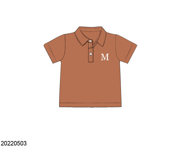 BOY HELLO FALL POLO SHIRT Saving Grace Smocks