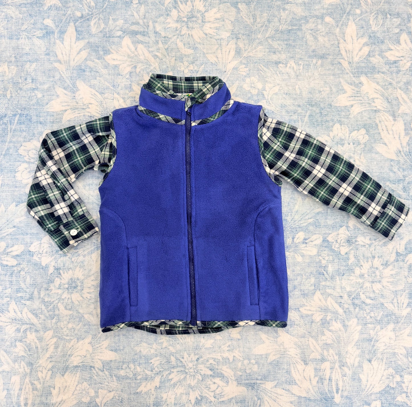 CLASSIC PLAID BOY VEST SET