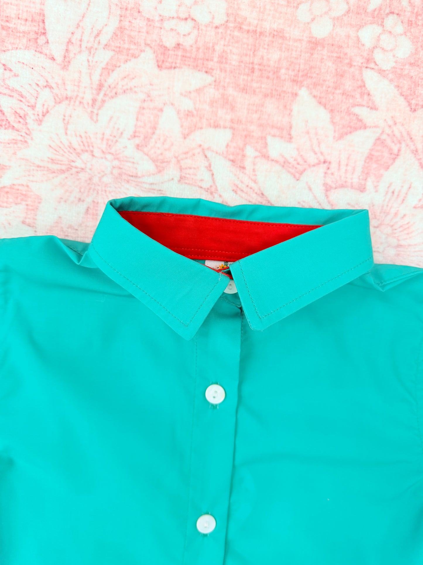 BULLION STITCH BOWS BOY BUTTON UP