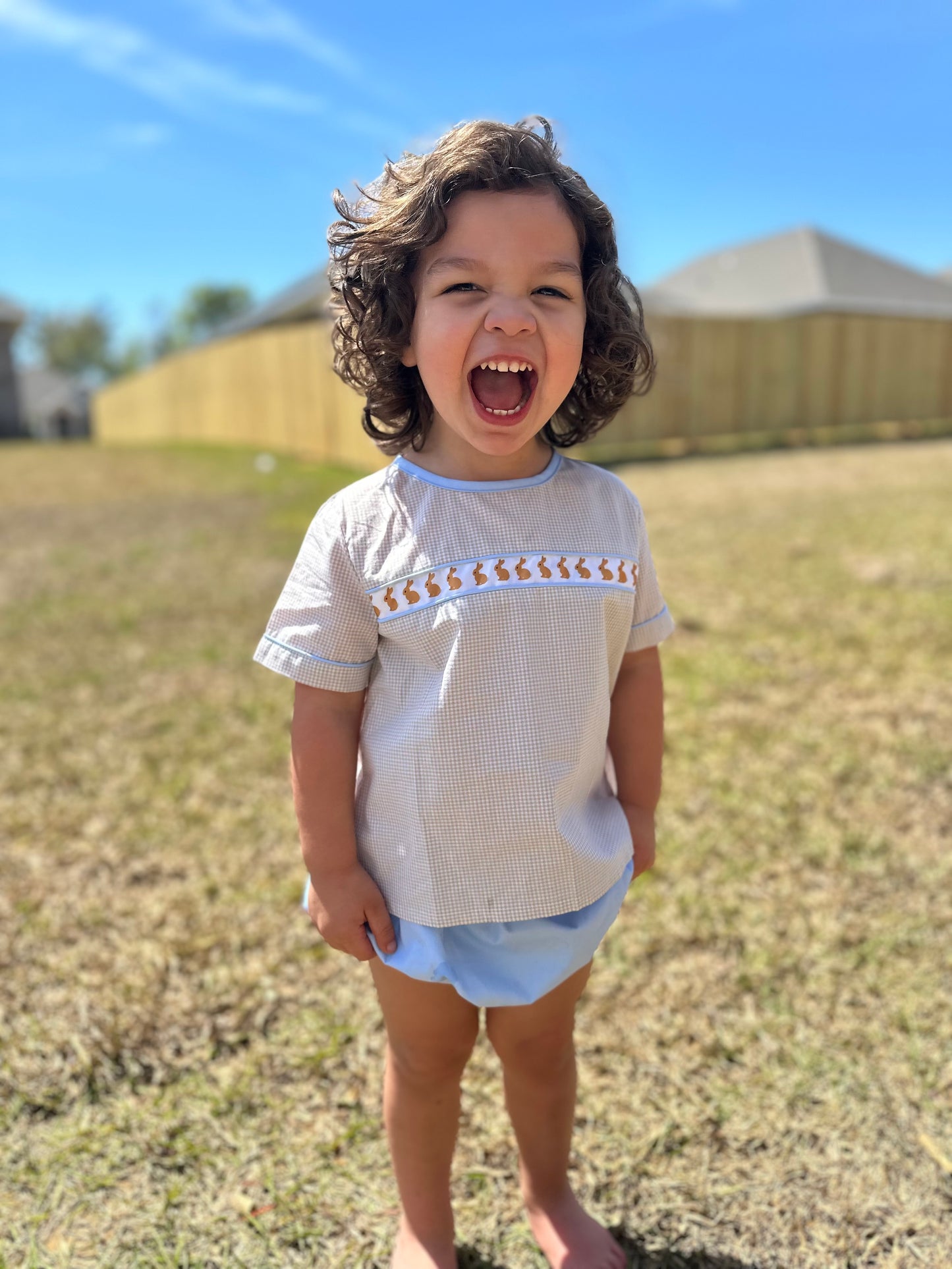 BOYS RIBBON BUNNY DIAPER SET