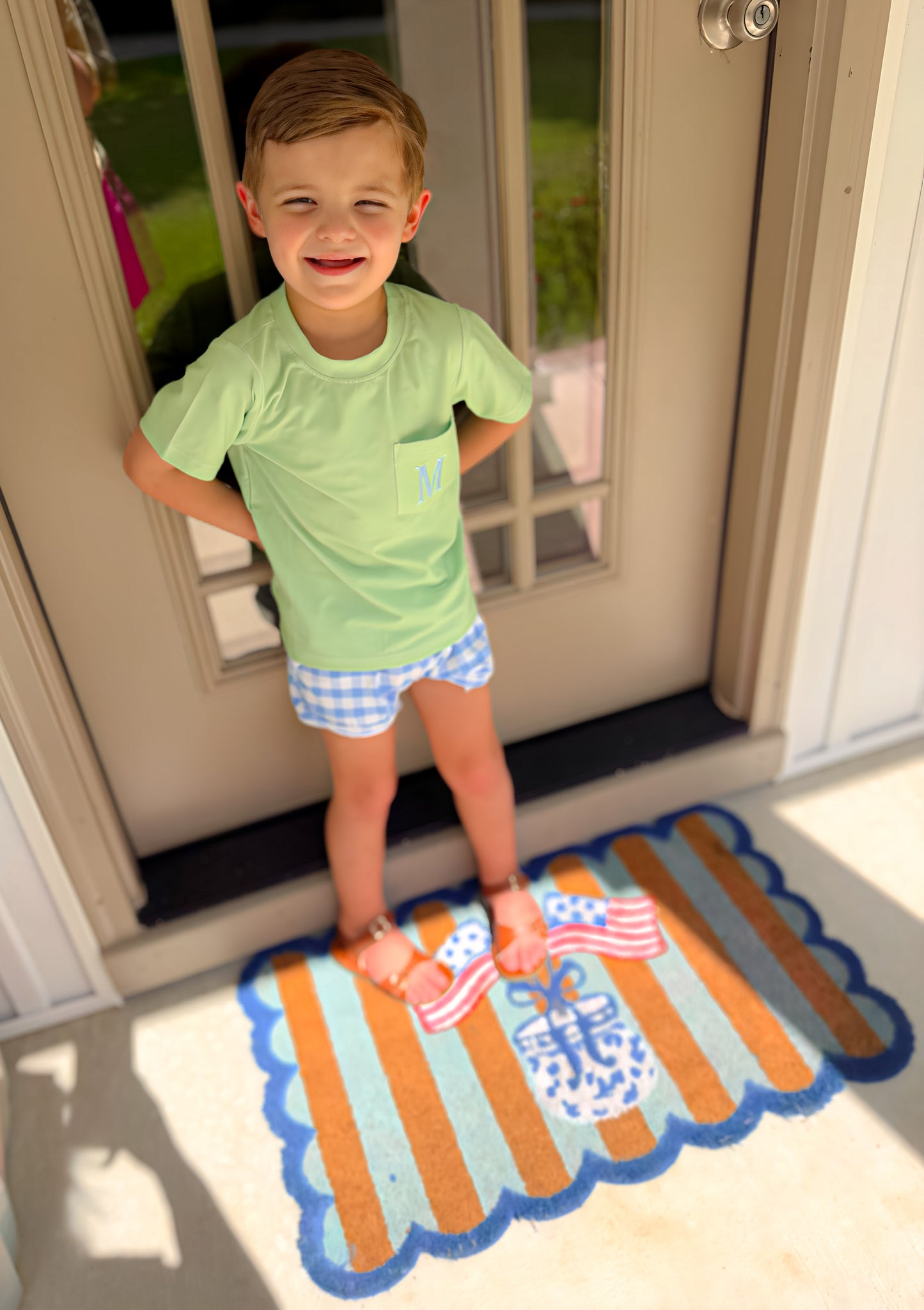 BOYS SWEETGRASS PATCHWORK SHORTIE SET