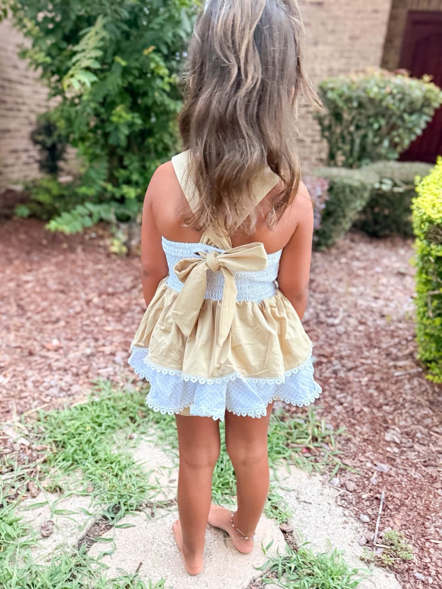 GIRLS SANDY TOES & SALTY KISSES BLOOMER SET