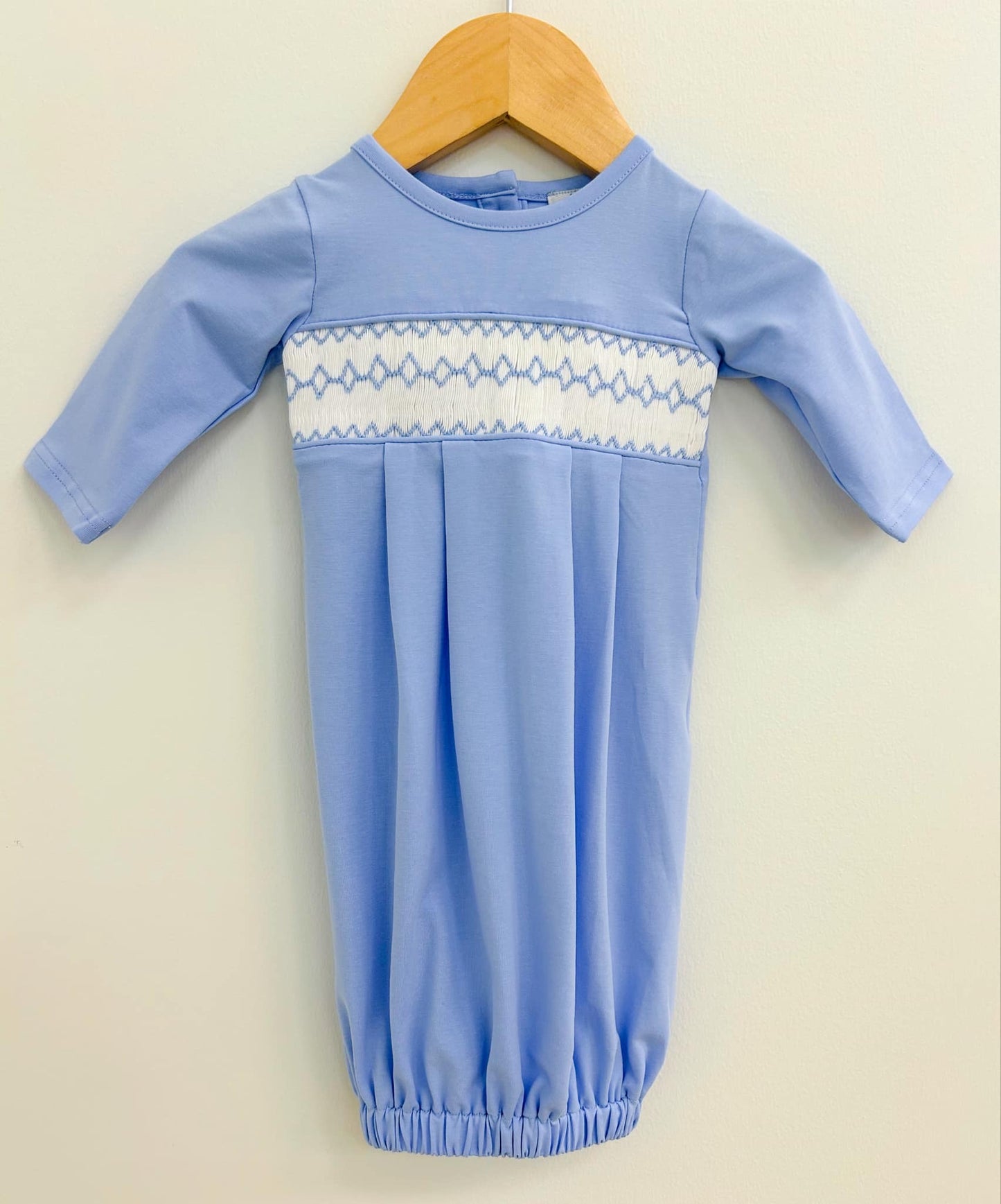 PIMA COTTON NEWBORN BOY GOWN