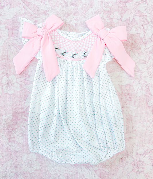 ROSE STEM GEO SMOCK GIRL BUBBLE