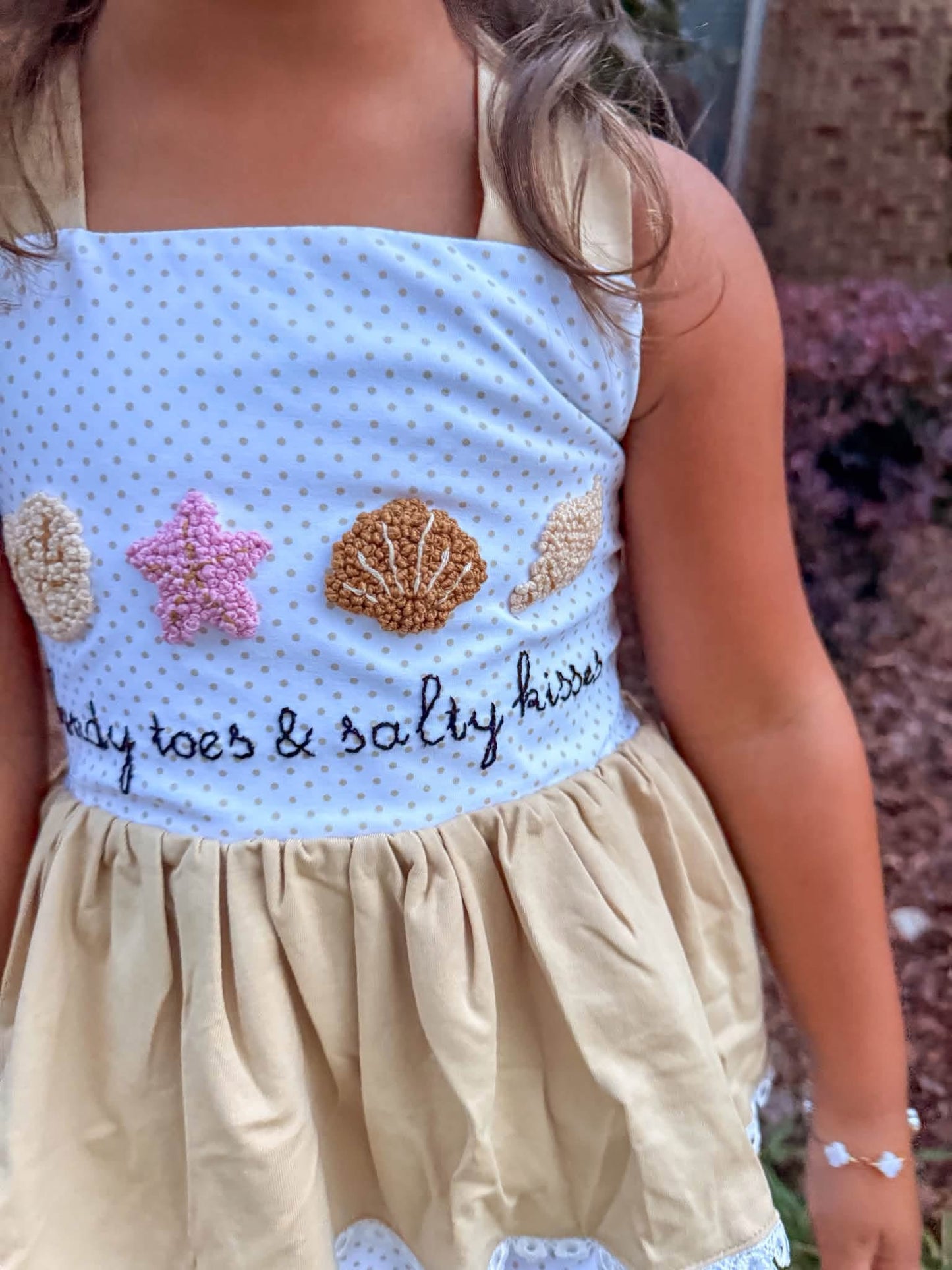 GIRLS SANDY TOES & SALTY KISSES BLOOMER SET